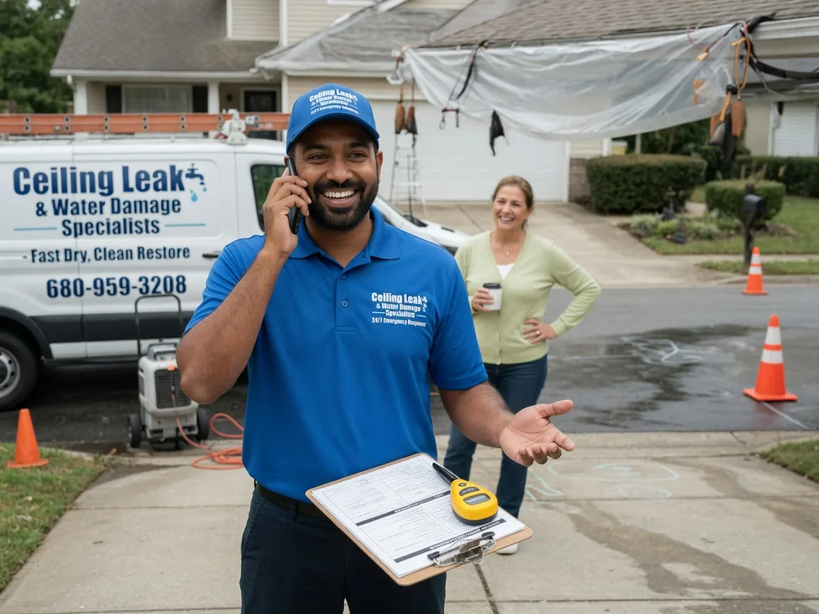 Ceiling Leak Cleanup Ashland, IL FAQs